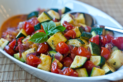 Sauteed Zucchini and Tomato