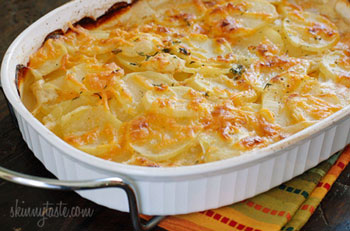 skinny scalloped potatoes