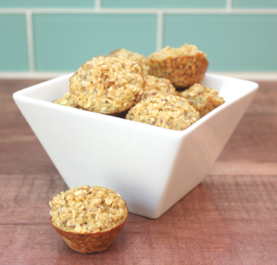 Healthy mini muffin beach snack